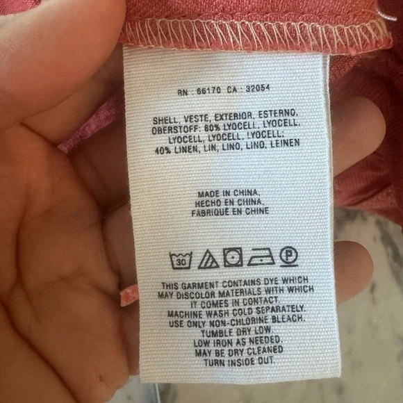 Tank with ties and zipper back for summer size 2 boho bohemian - Picture 5 of 9